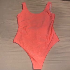 Orange bodysuit